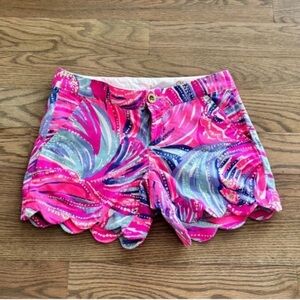 Lilly Pulitzer BUTTERCUP KNIT STRETCH SHORT Hot Pink 00 XXS NWOT